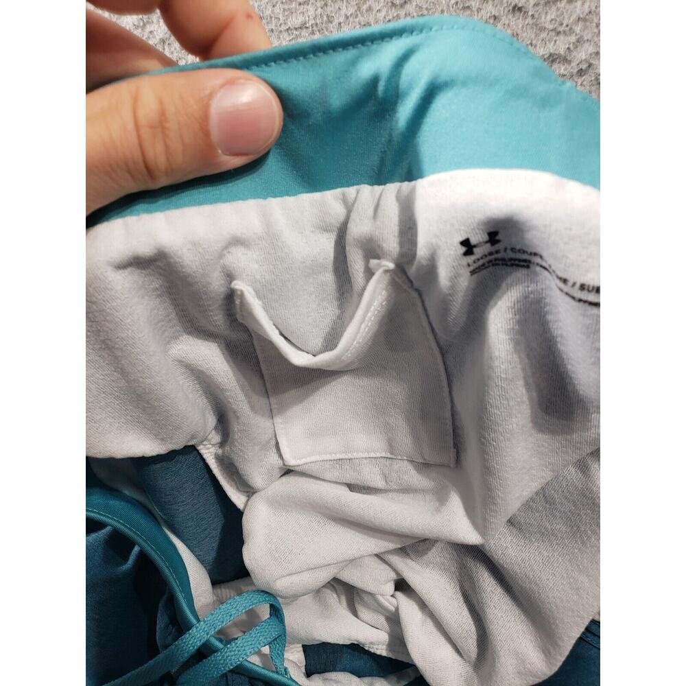Under Armour Shorts Women's Medium Teal Blue 2.0 Fly By Running Athleisure 28x3 - Picture 13 of 16